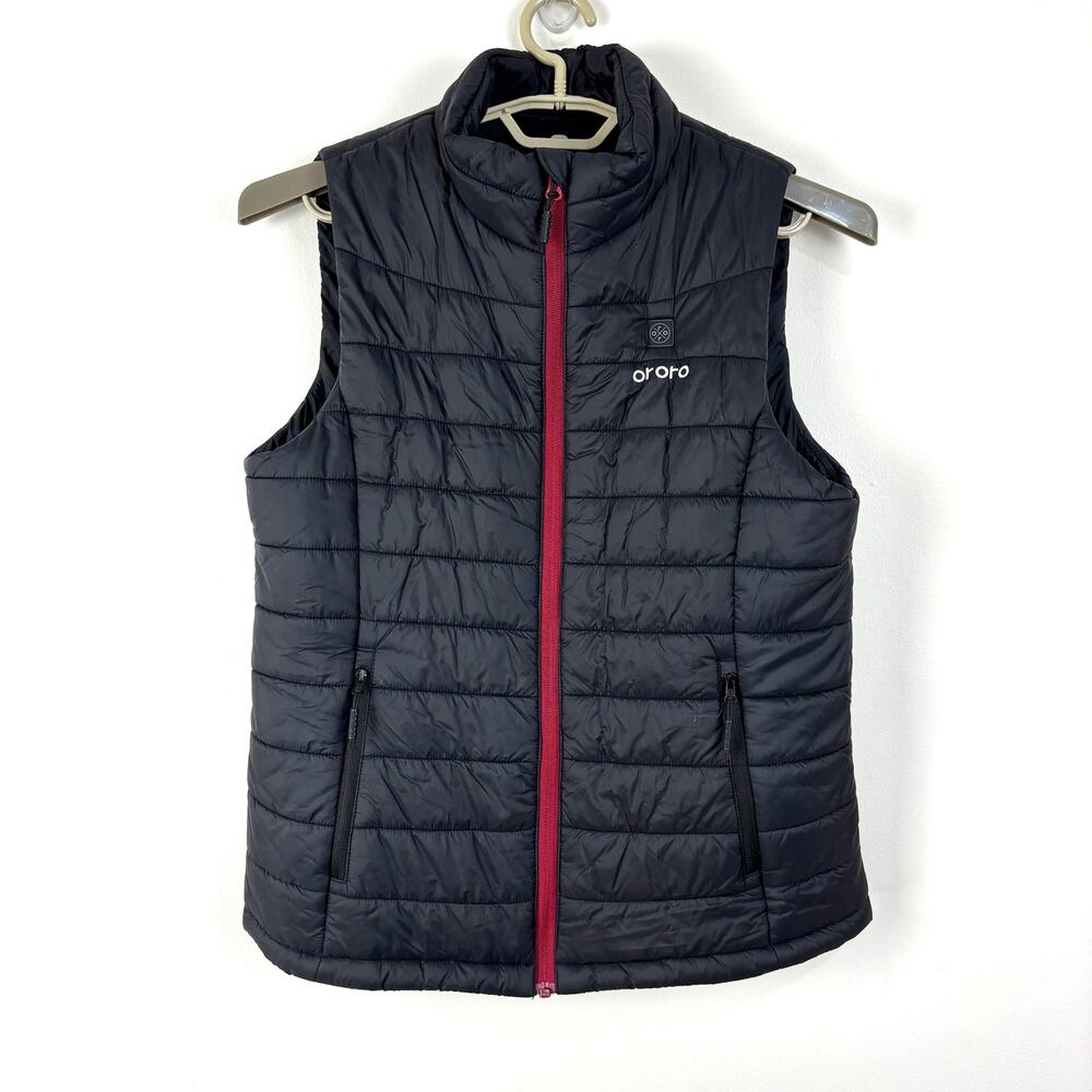 Ororo Black Puffer Vest Medium Heated Apparel *no battery pack* no hood*